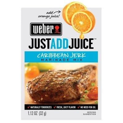 Weber 2009122 Just Add Juice Caribbean Jerk Marinade Mix - Quantity 1212