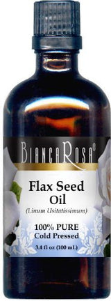 Flax Seed Oil - 100% Pure, Cold Pressed (3.40 fl oz, ZIN: 428134) - 2 Pack