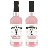 Owen’s Craft Mixers Exclusive Strawberry Lemonade 2 Pack | Handcrafted in USA | Premium Ingredients | Vegan & Gluten-Free Soda Mocktail & Cocktail