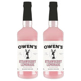 Owen’s Craft Mixers Exclusive Strawberry Lemonade 2 Pack | Handcrafted in USA | Premium Ingredients | Vegan & Gluten-Free Soda Mocktail & Cocktail