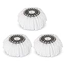 Replacement Microfiber Mops Head, Compatible for Hurricane Spin Magic Mop Head, fits 6.36‘’ Standard Replacement Round Spin Mop Heads,Inner Hole 2.5''