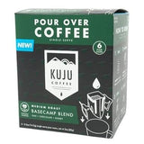 Kuju Coffee Premium Pour Over Camping Coffee Singles - 6 Pack Basecamp Blend, Medium Roast - Superior Instant Pocket Coffee for Backpacking, Travel