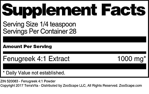 Fenugreek 4:1 Powder (1 oz, ZIN: 520083) - 3 Pack