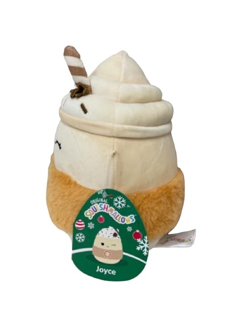 Squishmallows Official KellyToy Christmas 2023 - Choose 5-inch or 8-inch (Joyce Eggnog, 8 Inch), SQXM23