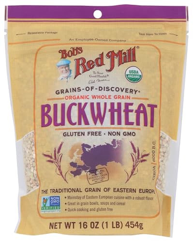 Bob's Red Mill Gluten Free Organic Quick Cooking Rolled Oats, 28oz (Pack of 4) - Gluten Free, Organic, Non GMO, Whole Grain, Vegan, Kosher