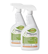 SAN-ASSURE The Disinfectant, EPA Registered, Kills Mold, Mildew & Viruses, Eliminates Odors, Food-Contact Sanitizer, (2) 32oz. Bottles
