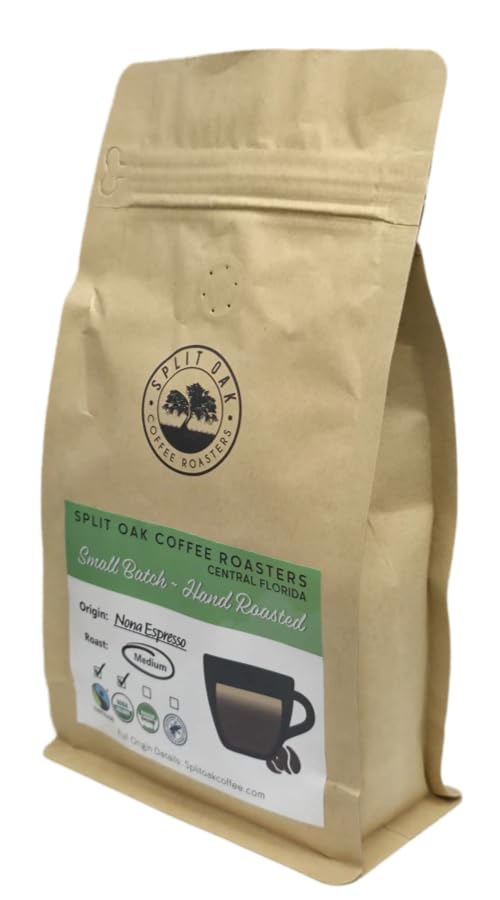 Organic Nona Espresso Whole Beans. Africa, Indonesia and South America Best Beans. Perfectly Balanced Mind Blowing Cherry, Dark Chocolate, Caramel