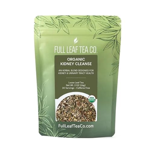 Organic Kidney Cleanse Herbal Tea - 2oz Bag (Approx. 30 Servings) | Full Leaf Tea Co.