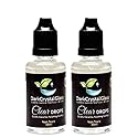 Dark Crystal Glass and Quartz Natural Cleaning Solution 30ml - Clear Drops Pack of (2)