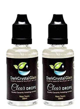 Dark Crystal Glass and Quartz Natural Cleaning Solution 30ml - Clear Drops Pack of (2)