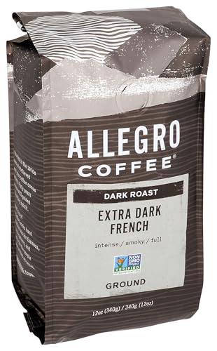 Allegro Coffee Extra Dark French Roast Ground Coffee, 12 oz