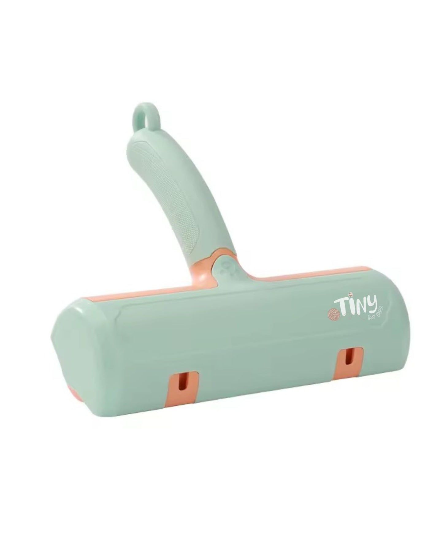 Tiny Pet Hair Remover, Reusable Lint Roller for Cats and Dogs, Mint Green and Rose Gold, Multi-Surface Fur Removal Tool