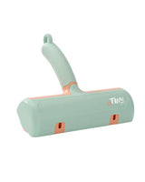 Tiny Pet Hair Remover, Reusable Lint Roller for Cats and Dogs, Mint Green and Rose Gold, Multi-Surface Fur Removal Tool