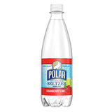 Polar Cranberry Lime Seltzer 20 oz Plastic Bottles - Pack of 24