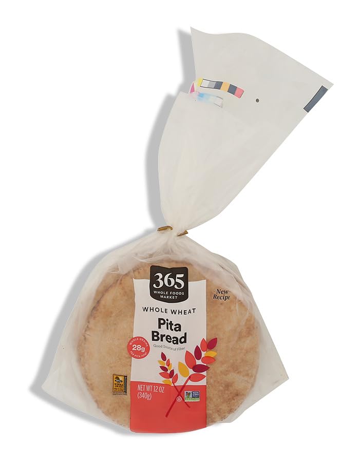 365 by Whole Foods Market Whole Wheat Pita Bread, 12 OZ