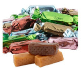 Nuts To You Assorted Toffees Foil Wrapped | Each Candy Individually Foil Wrapped | The assortment includes vanilla, chocolate, strawberry, rum
