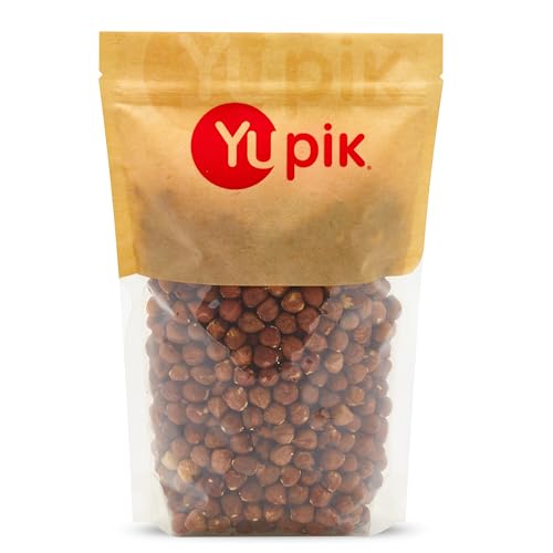 Yupik Raw Hazelnuts, 2.2 lb (35.2 oz), Gluten-Free, Kosher, Filberts, Whole Nuts With Skin, Unsalted, Unroasted, Oil-Free, Source of Fiber & Iron