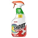 Shout Active Enzyme Laundry Stain Remover Spray, Triple-Acting Formula Clings, Penetrates, and Lifts 100+ Types of Everyday Stains - Prewash Spray