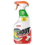 Shout Active Enzyme Laundry Stain Remover Spray, Triple-Acting Formula Clings, Penetrates, and Lifts 100+ Types of Everyday Stains - Prewash Spray