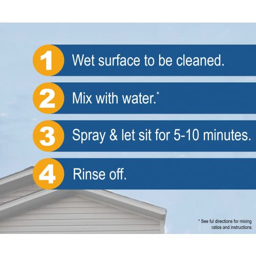 DeckGeneral Gutter Shine Concentrated Cleaner Solution - Best Gutter Cleaner for Rain Gutters - Low VOC, Nonflammable Cleaning - 1 Gallon