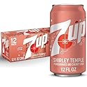 7UP Shirley Temple Pomegranate and Cherry Soda, Limited Edition, Caffeine-Free, 12 FL OZ Cans, 12 Pack