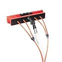24ft Extendable Water Fed Pole Cleaning Kit, 3-in-1 Wash/Brush/Scrape, Adjustable Brush Head, Lightweight Aluminum Alloy Poles, Cleaning Brush Washing