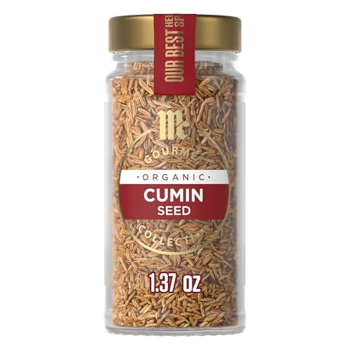 McCormick Gourmet Collection Cumin Seed, Organic, Non GMO, Kosher, Our Best Herbs & Spices, Earthy Aroma & Flavor, Can Be Toasted, Elevate Chili