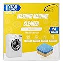 Air Jungles Washing Machine Cleaner Tablets 24 Count, Lemon Scent, Deep Cleaning, Dirt Remover, Clean Laundry Washer Drum and Tub, Compatible