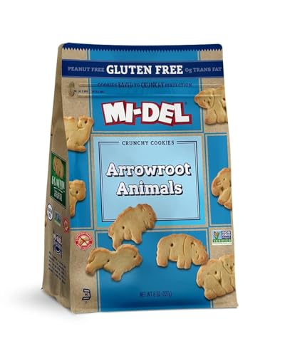 Mi-Del Gluten Free Animal Crackers - Non GMO Certified, 0g Trans Fat Gluten Free Cookies (Pack of 1)