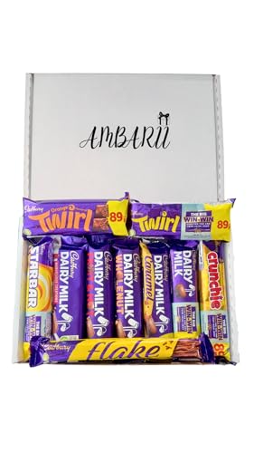AMBARII Gift box filled Dairy Milk Gift Box 10 Pack. Variety pack, British Chocolates, Gift Hamper