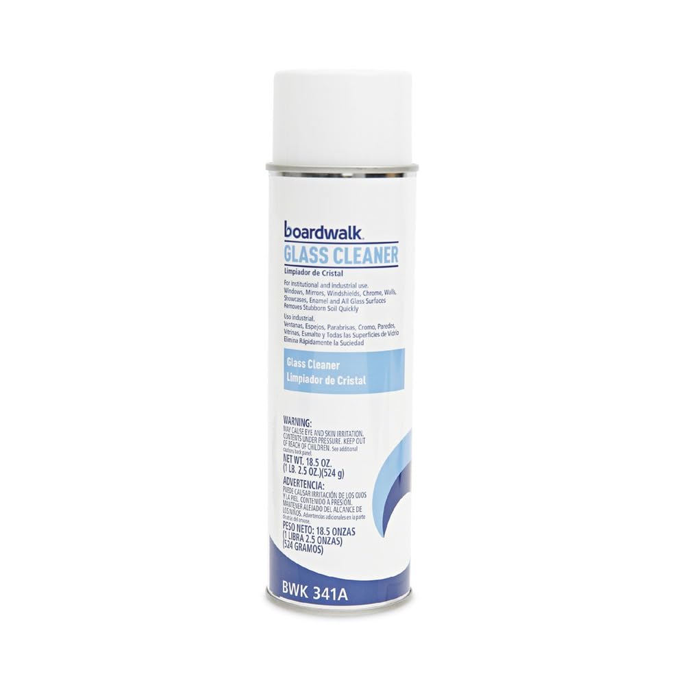 Boardwalk 341ACT Glass Cleaner, Sweet Scent, 18.5 oz. Aerosol Can (Case of 12)