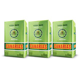 Canarias Serena Yerba Mate Tea 1 kg - Herbal Yerba Mate with Melissa, Passionflower & Mint - Ground Leaf Mate - Smooth & Balanced Flavor - (Pack of 3)