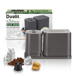 Dualit EcoPress Duo Max Aluminium Coffee Capsule Recycling Tool Premium Eco Friendly Tool Original Size Capsules & Coffee Grounds
