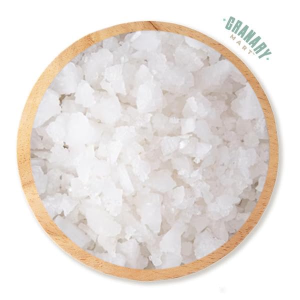 Himalayan White Salt Coarse Crystals by Granary Mart - Rich in Trace Minerals - Ideal for Grinder - Gourmet Grade - Unrefined & Natural - Affordable