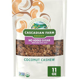 Cascadian Farm, Granola Coconut Cashew No Added Sugar, 11 Ounce