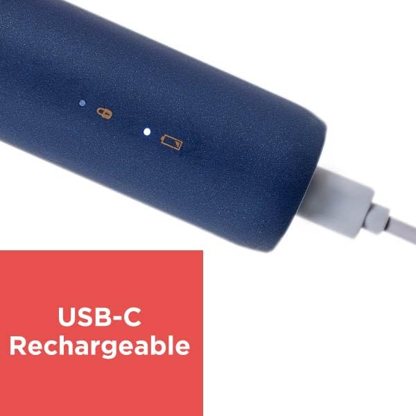BLACK+DECKER Rechargeable USB-C Fabric & Garment Shaver - Large Capacity Lint Remover for Clothing and Upholstery, 6 Stainless Steel Blades