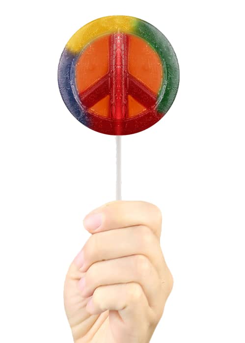 Giant Gummy Peace Sign on a stick, 3 Ounce