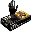 Mexpo Black Latex Gloves Premium SIze: Large - Safari 100/Box Mechanic - tattoo - Law Enforcement
