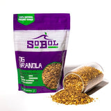 SoBoL Low Calorie Granola For Yogurt 12oz Healthy, Crunchy Snack for Balanced Breaks, Hiking Food, Camping, Backpacking, on the go. Baked Whole Grain
