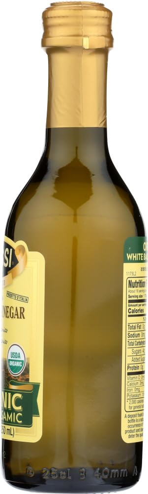 Alessi Organic White Balsamic Vinegar, 8.5 Ounce (Pack of 3)