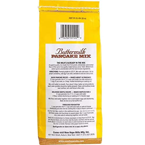 New Hope Mills Buttermilk Pancake Mix- 32 oz. Bags (Two Bags)