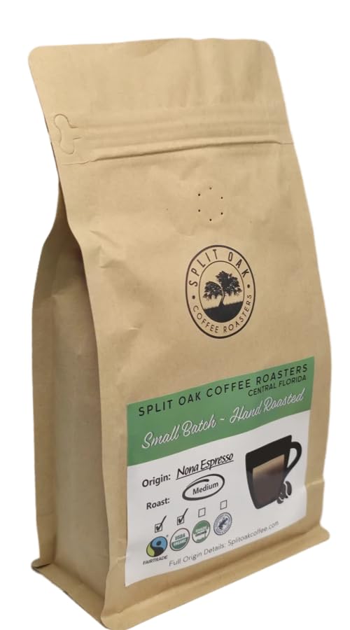 Organic Nona Espresso Whole Beans. Africa, Indonesia and South America Best Beans. Perfectly Balanced Mind Blowing Cherry, Dark Chocolate, Caramel