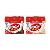 Boost Original Nutritional Energy Balanced Nutritional Drink (6 Count (Pack of 2), Chocolate & Strawberry)