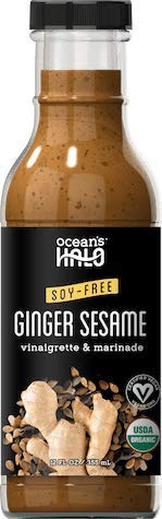 Ocean's Halo Ginger Sesame Vinaigrette & Marinade - Organic, Vegan, Soy-free (2 Pack)