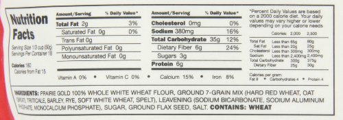 Wheat Montana Bag Pancake Mix, 7-Grain with Flax, 2 Pound (Pack of 8)
