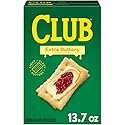 Club Crackers, Lunch Snacks, Snack Crackers, Extra Buttery, 13.7oz Box (1 Box)