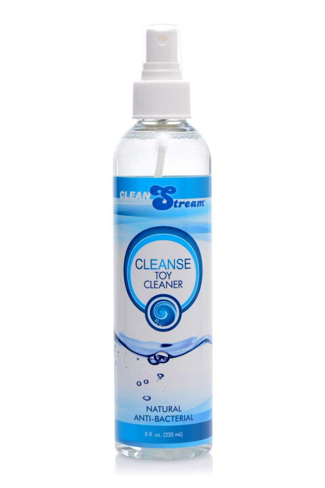 Cleanstream Cleanse Toy Spray, Multi-Purpose Cleaner, Non-Irritating, Fragrance-Free, Non-Harsh Chemicals, 8 Oz, Clear