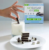 No Sugar Keto Bar Snack - Low Carb No Sugar Keto Snack Food with Keto Friendly Macros (24 x 1.41oz Bars, Cookies and Cream)