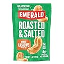 Emerald Nuts Roasted and Salted Whole Cashews (1-Pack), 5oz Resealable Bag, Plant-Based Protein, Kosher Certified, Non-GMO, Contains No Artificial