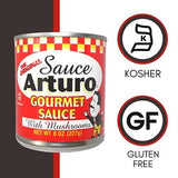 Arturo Gourmet Sauce with Mushrooms - (Pack of 24) (8 oz) - Tomato Sauce Enhancer - Spaghetti Sauce Enhancer - Marinara Sauce Fresh Base - Italian